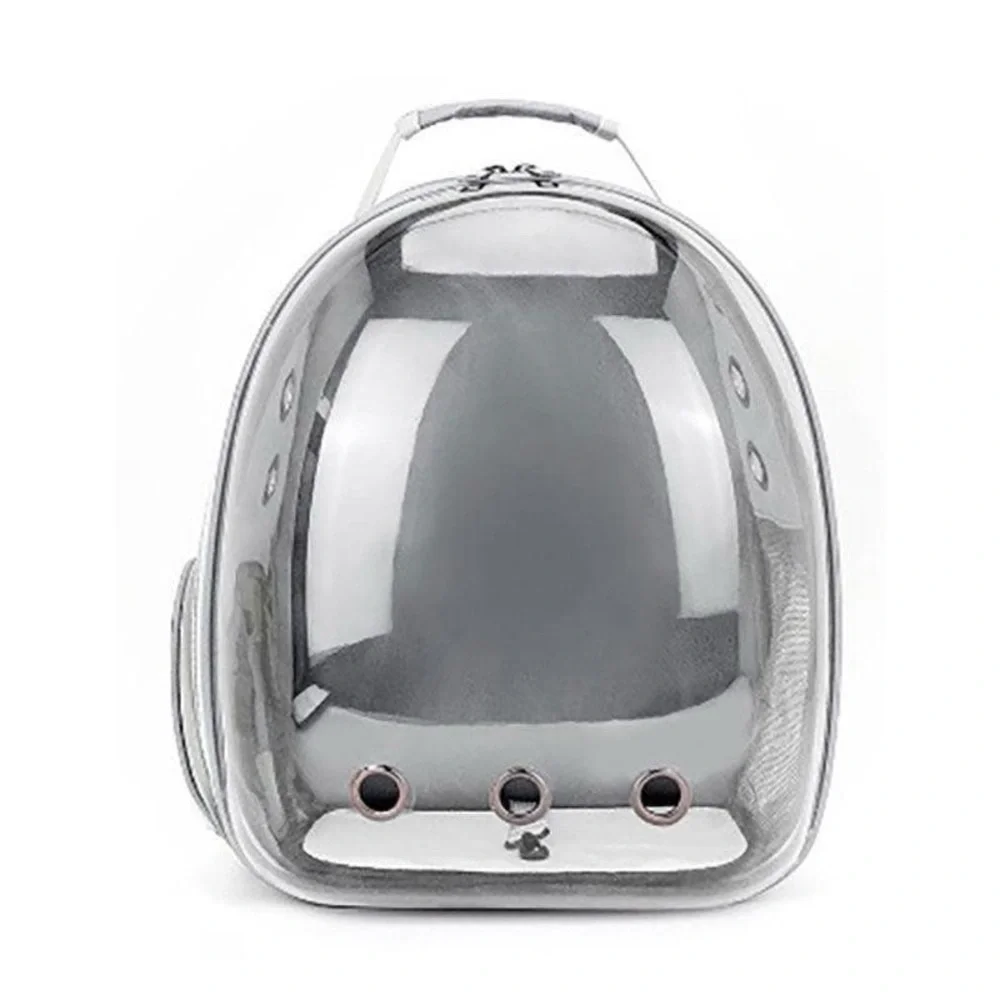 Gray-PetPack Adorable Bubble Carrying Bag for Small, Cats, Space Capsule Pet